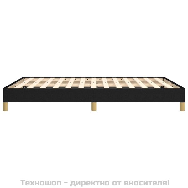 Рамка за легло без матрак, черна, 160x200 см, плат