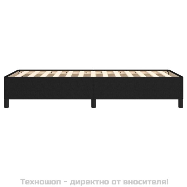 Рамка за легло без матрак, Черно, 90x200 см, плат