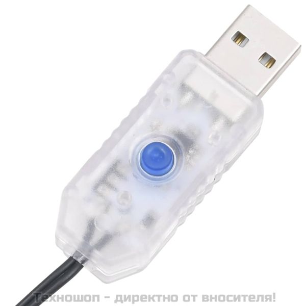 LED стринг със 150 LED топло бяло 15 м PVC