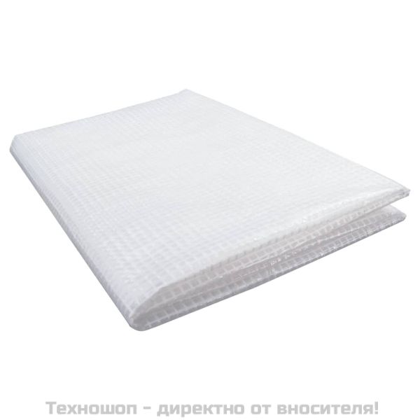 Брезент тип Лено, 140 г/м², 8x12 м, бял
