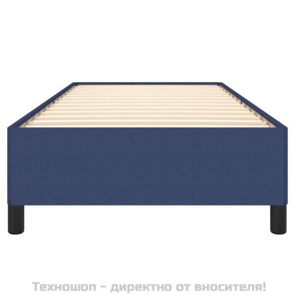 Рамка за легло без матрак, Синьо, 80x200 см, плат