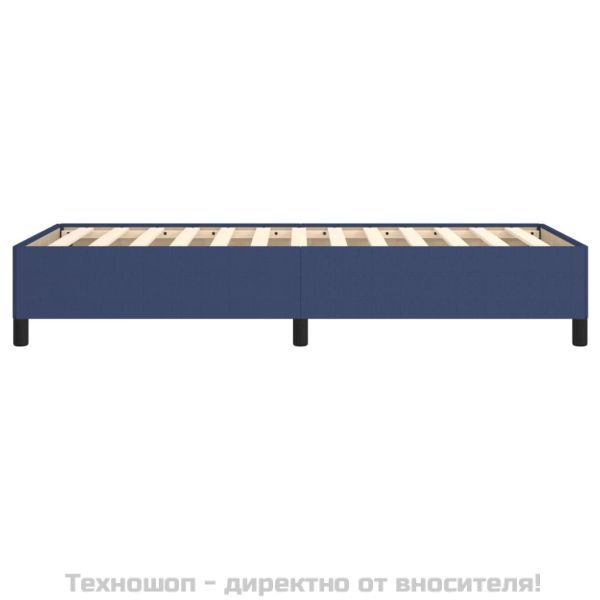 Рамка за легло без матрак, Синьо, 80x200 см, плат