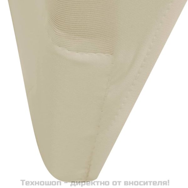 Калъфи за столове, разтегателни, кремави, 30 бр