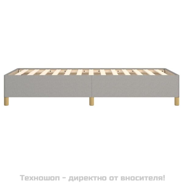 Рамка за легло без матрак, светлосива, 100x200 см, плат