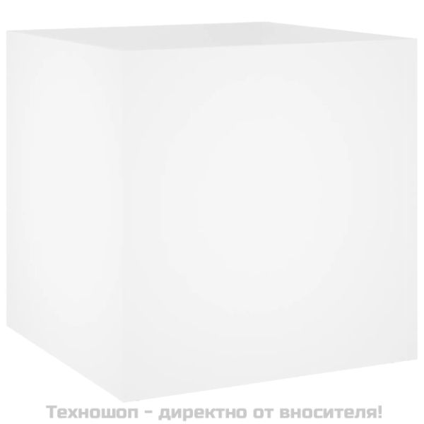 Комплект мебели за антре, бели, инженерно дърво