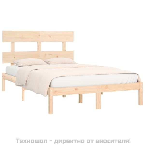 Рамка за легло, дърво масив, 200x200 см