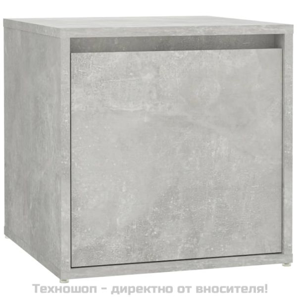 Комплект мебели за антре, бетонно сиви, инженерно дърво