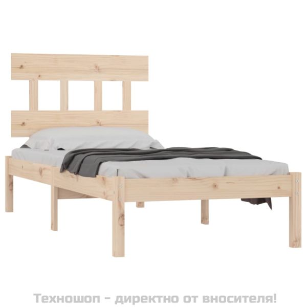 Рамка за легло, дърво масив, 90х200 см