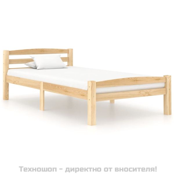 Рамка за легло, бор масив, 90x200 cм