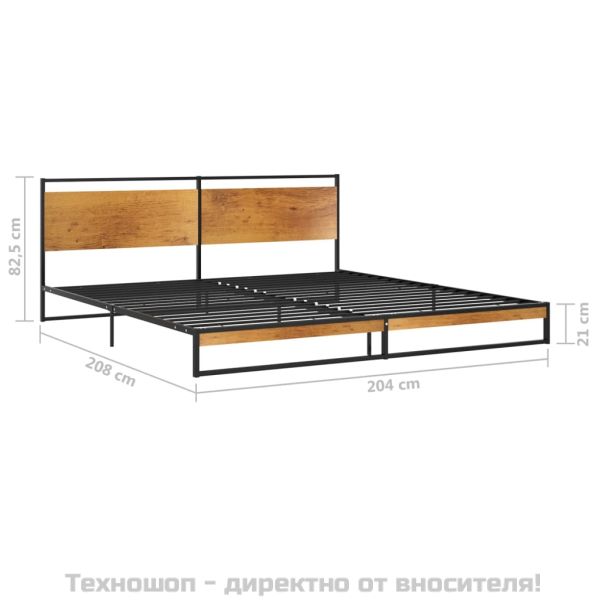 Рамка за легло, метал, 200x200 cм