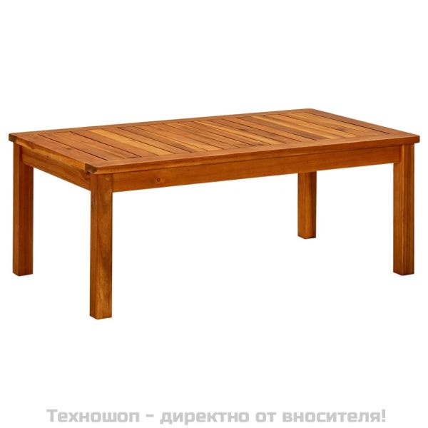 Градинска кафе маса, 90x50x36 см, акация масив