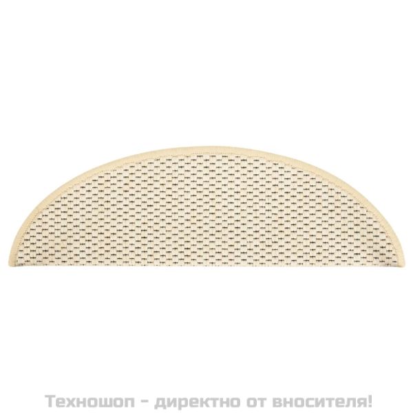 Самозалепващи стелки за стълби сизал 15 бр 56x17x3 см бербер
