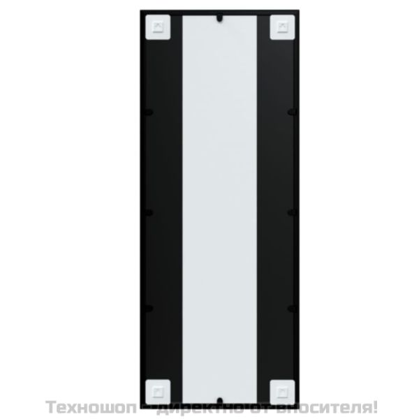 Огледало за стена, черно, 100х40 см, метал