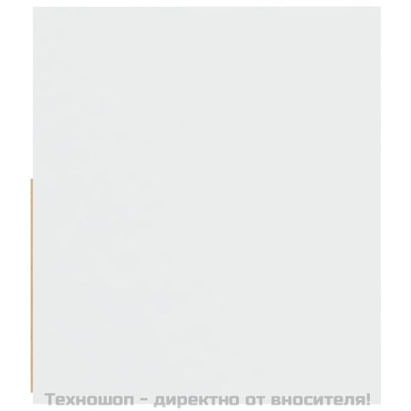 Нощни шкафчета, 2 бр, с LED, бели, 60x35x40 см