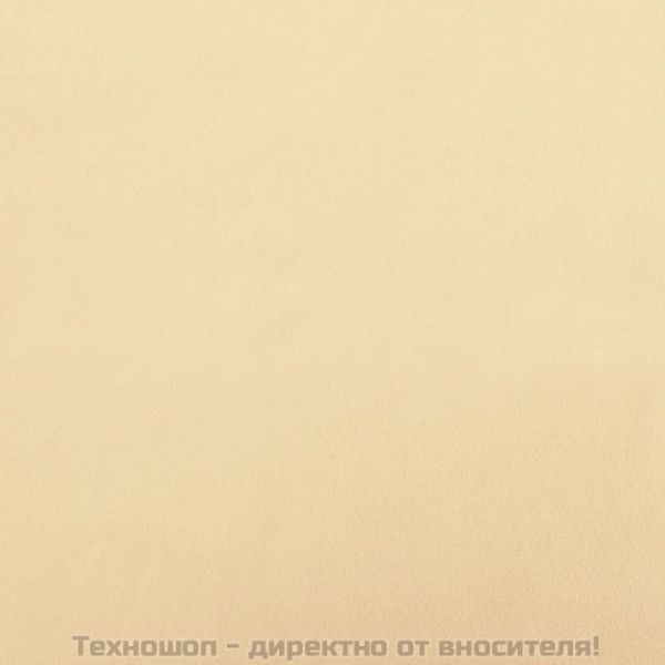 Табуретка, кремаво, бяла, 60x60x36 см, кадифе