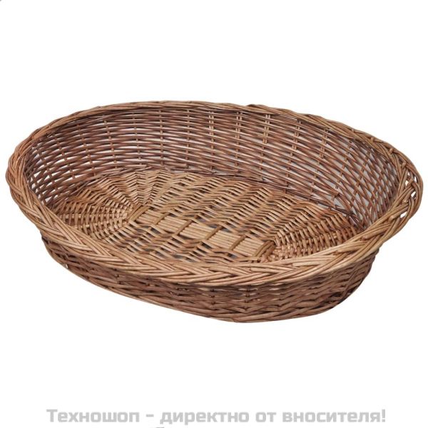 Върбова кошница/легло за куче, естествен цвят, 90 см