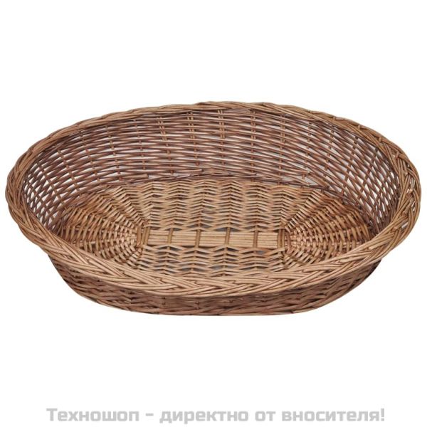 Върбова кошница/легло за куче, естествен цвят, 90 см