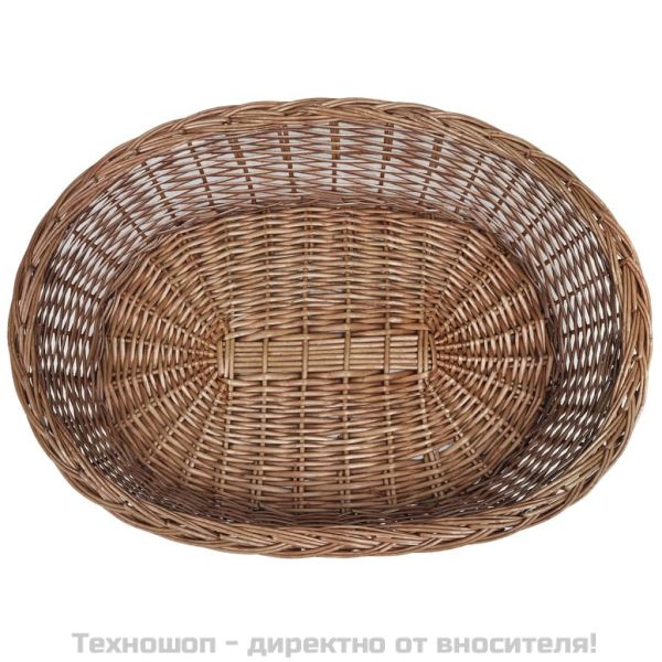 Върбова кошница/легло за куче, естествен цвят, 90 см