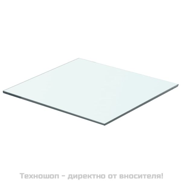 Рафтове, 2 бр, панели прозрачно стъкло, 40x30 см