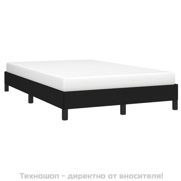 Рамка за легло без матрак, черна, 120x200 см, плат