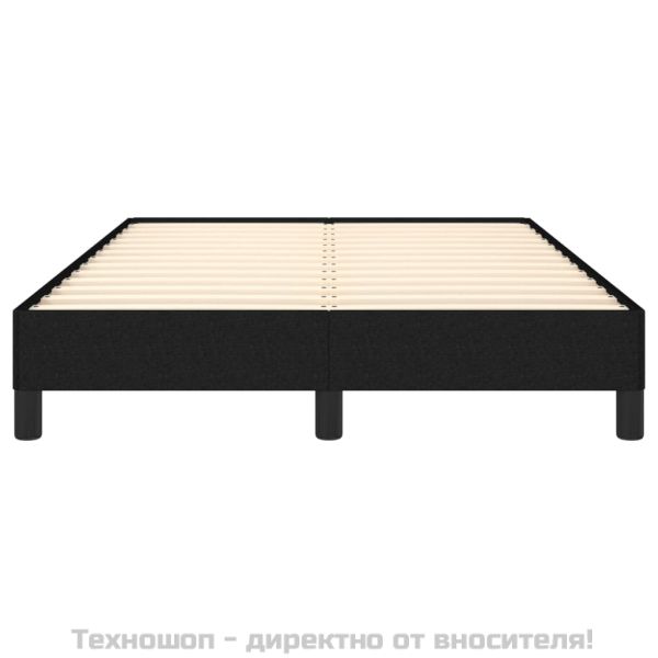 Рамка за легло без матрак, черна, 120x200 см, плат