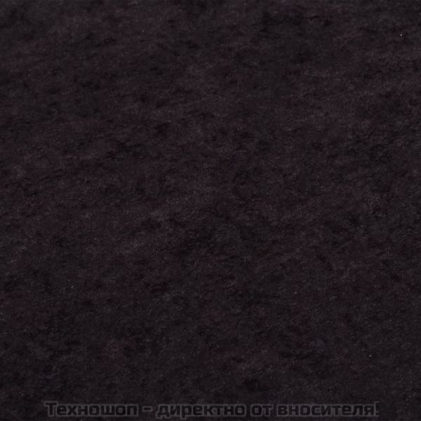 Килим, миещ се, φ120 см, антрацит, противоплъзгащ