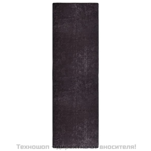 Килим, миещ се, 80x300 см, антрацит