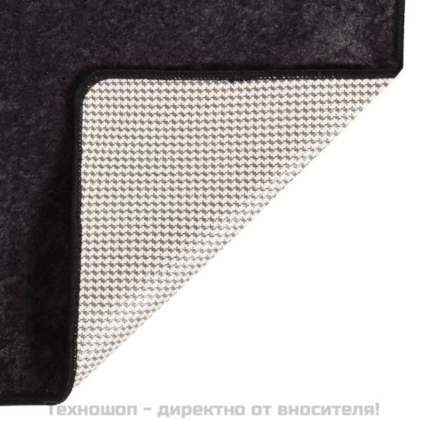 Килим, миещ се, 80x300 см, антрацит
