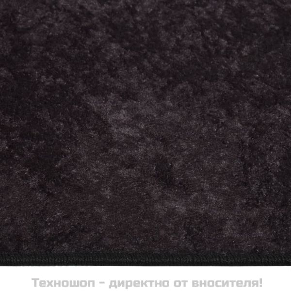 Килим, миещ се, 80x300 см, антрацит