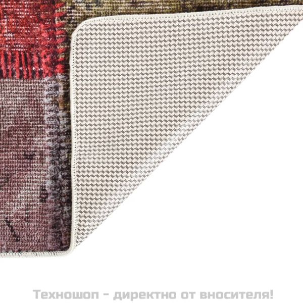 Килим, миещ се, пачуърк, 80x150 см, пъстър