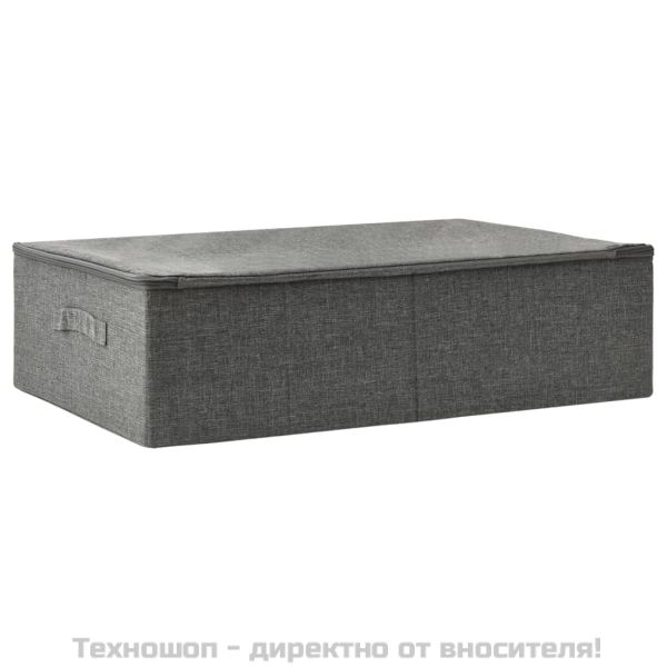 Кутия за съхранение, текстил, 70x40x18 см, антрацит