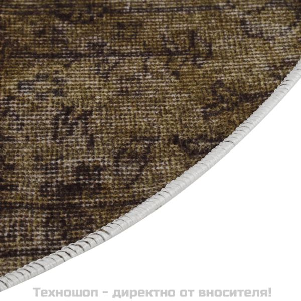 Килим, миещ се, пачуърк, φ120 см, пъстър