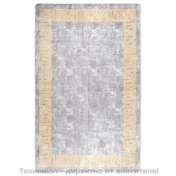 Килим, миещ се, сив, 80x150 см