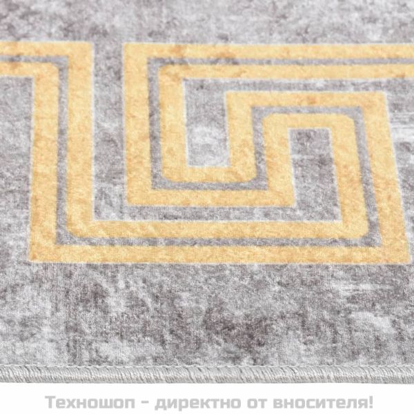 Килим, миещ се, сив, 80x150 см