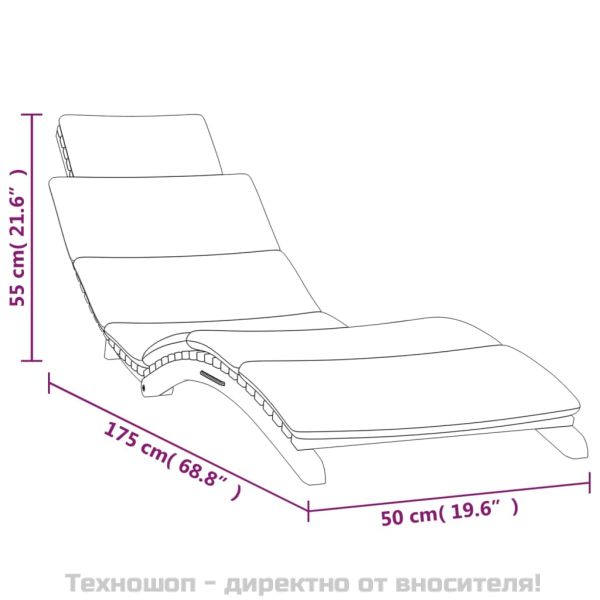 Шезлонги, 2 бр, с възглавници, тиково дърво масив