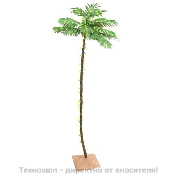 LED палмово дърво топло бяло 192 светодиода 300 см