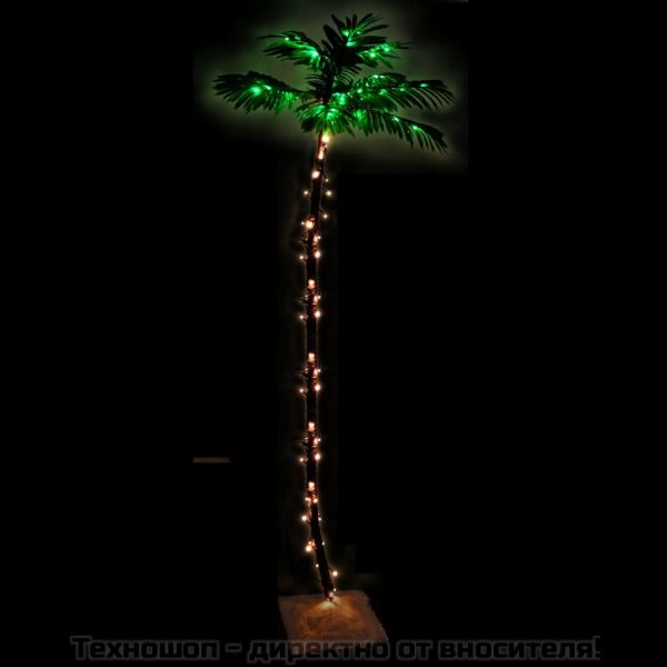 LED палмово дърво топло бяло 192 светодиода 300 см