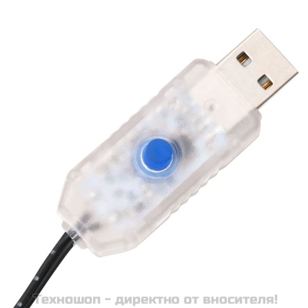 LED палмово дърво топло бяло 192 светодиода 300 см