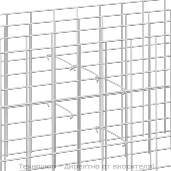 Куки за габиони, 100 бр, поцинкована стомана, 15 см