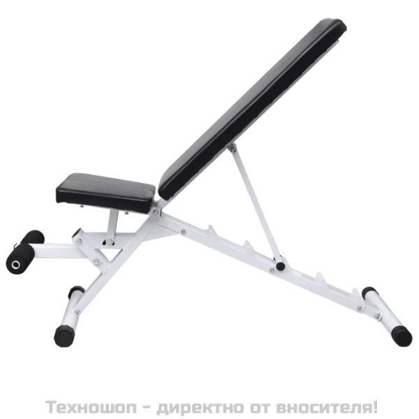 Комплект лежанка с щанга и дъмбели, 60,5 кг