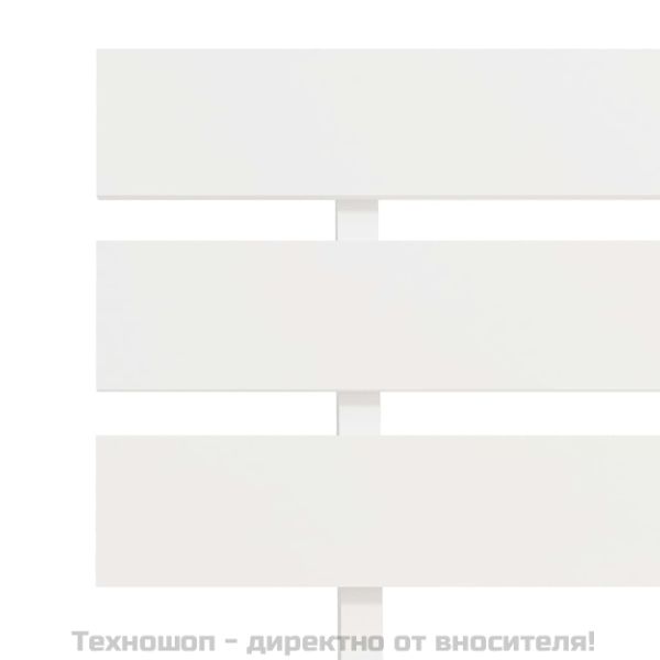 Рамка за легло, бяла, бор масив, 90х200 см