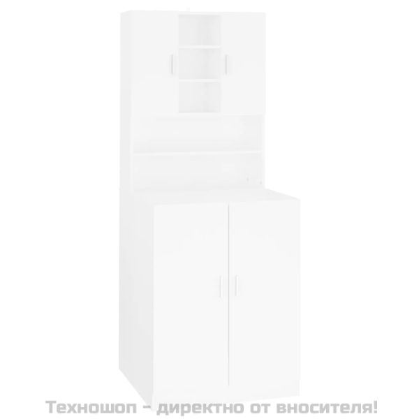 Шкаф за пералня, бял