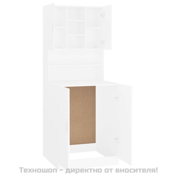 Шкаф за пералня, бял