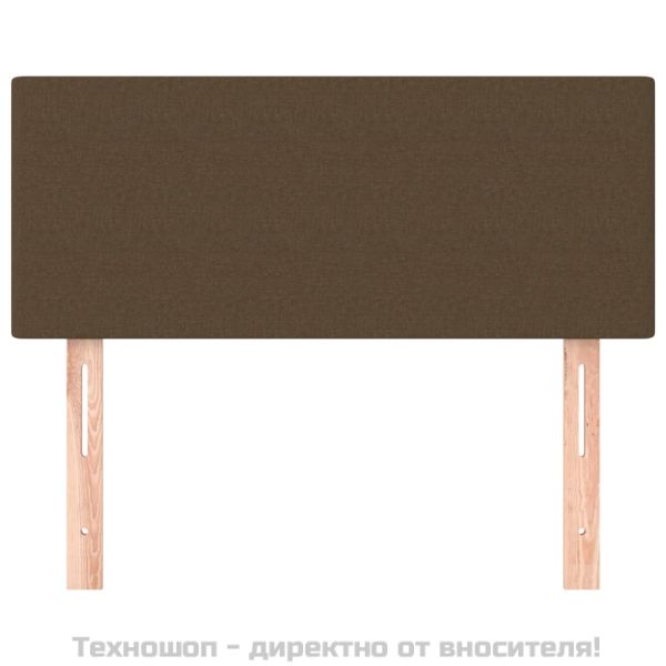 Горна табла за легло, тъмнокафява, 90x5x78/88 см, плат