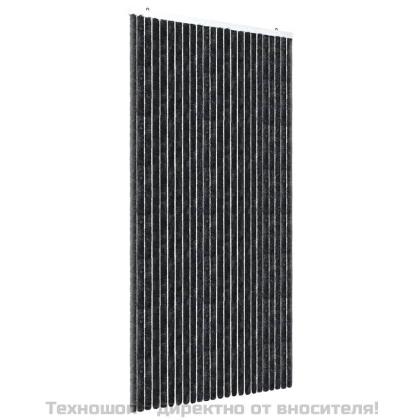 Завеса против насекоми, антрацит, 100x220 см, шенил