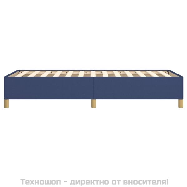 Рамка за легло без матрак, Синьо, 90x190 см, плат