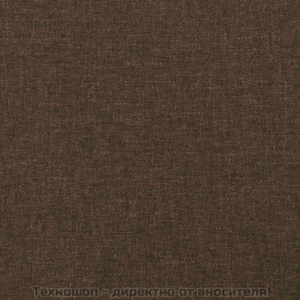 Табла за легло, тъмнокафява, 144x5x118/128 см, плат