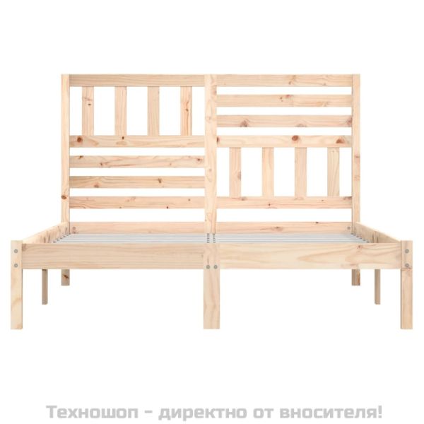 Рамка за легло, 135x190 см, Double, бор масив