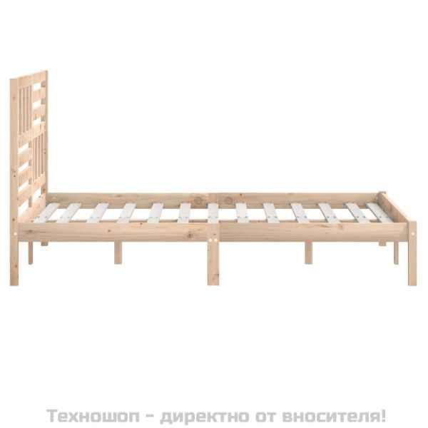 Рамка за легло, 135x190 см, Double, бор масив