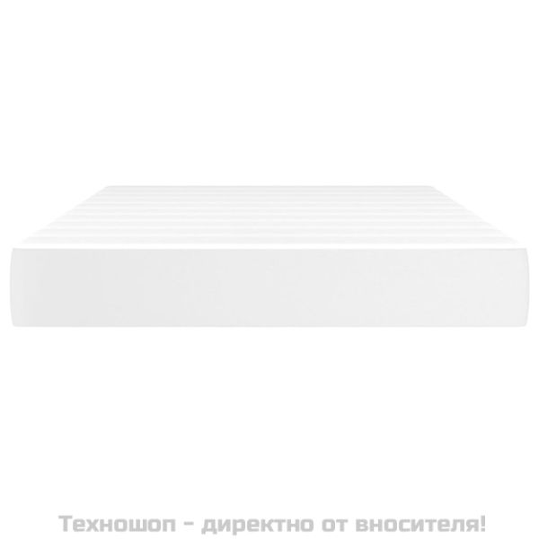 Матрак за легло с покет пружини средна твърдост бял 120x200x20 см плат